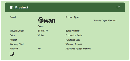 Swan tumble dryer servivce call